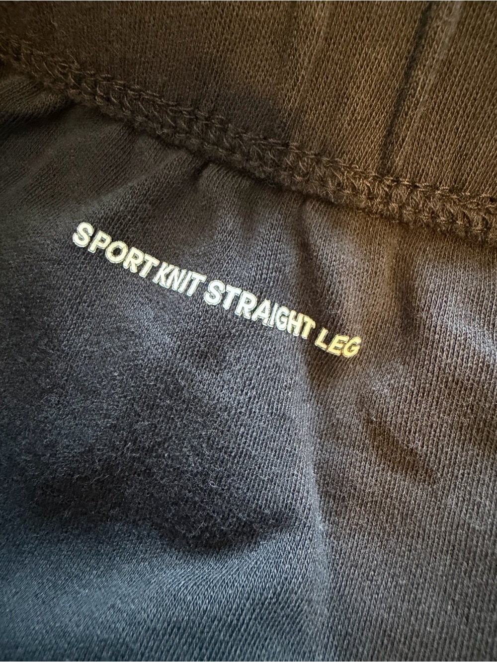 Lands’ End Sport Knit Straight Leg Pants Medium Tall 10-12 Black NWOT - Picture 7 of 8